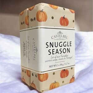 Snuggle Season Pumpkin Scented Soap Set  stocking stuffer made in Portugal